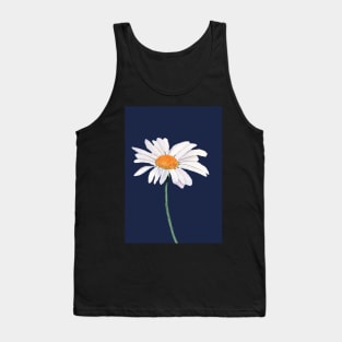 Realistic Daisy Painting Tank Top